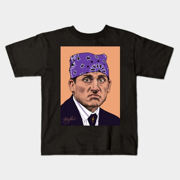 Prison Mike Kids T-Shirt by KregFranco